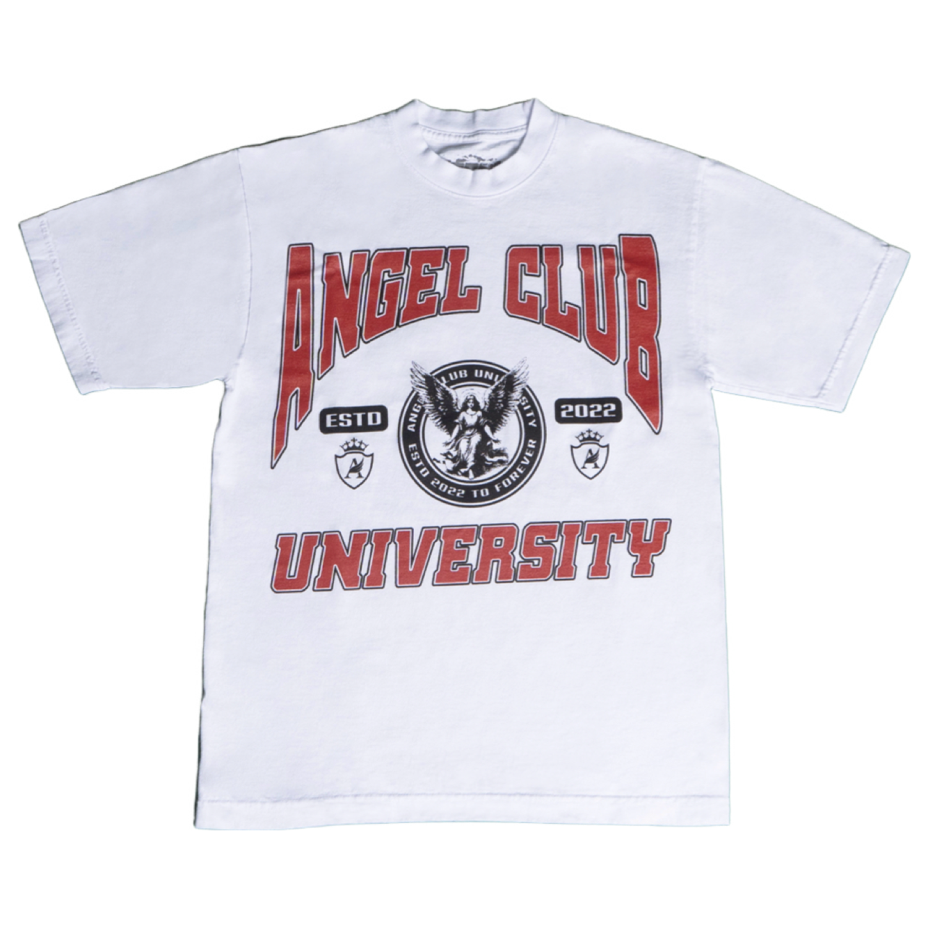 Angel Club University Crest White